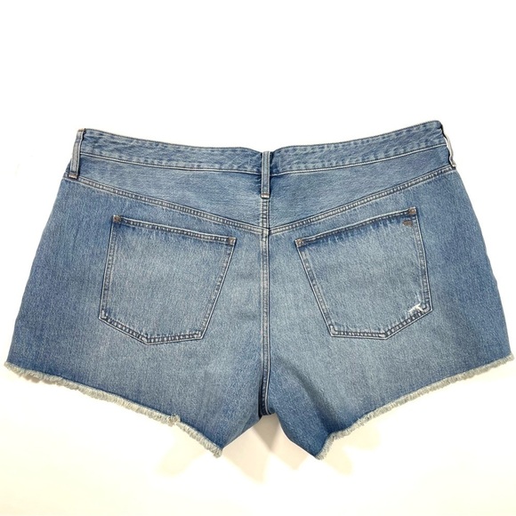 Madewell Plus Relaxed Denim Shorts Renfield Wash Destructed Edition 24W - Picture 4 of 9